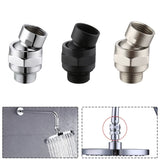 Shower Head Connector Adjustable Swivel Adapter Water Flow Ball Joint Accessories Brass Chrome Ball Joint Shower Arm Head