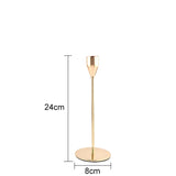 1 Set European Metal Candle Holder Exquisite Candlestick Candelabra Vintage Golden Wedding Decoration Home Living Room Decor