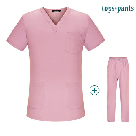 viaoli High Quality New Scrubs uniform Suit beauty pet shop spa uniform salon womens scrub set Work wear scrub suit coat+pants