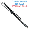 ABBREE CS Tactical Antenna SMA-Female Dual Band VHF UHF 144/430Mhz Foldable For Walkie Talkie Baofeng UV-13 PRO UV-5R UV-82 888S