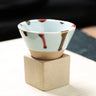 1PC Retro Ceramic Coffee Mug Rough Pottery Porcelain Latte Japanese Tea Coffee Cup Pull Pottery Cup With Base Heat-resistant Cup