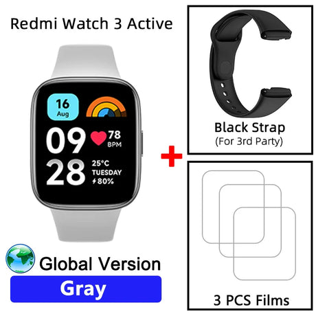 Global Version Xiaomi Redmi Watch 3 Active 1.83" Display 5ATM Waterproof Bluetooth Phone Call 100+ Sport Modes New Arrivals