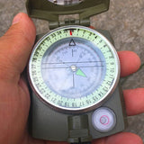 1x High Precision American Compass Multifunctional Military Green Compass North Compass Outdoor Car Compass Survival Gear