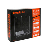 Tenda AC7 Dual Band Wireless AC1200 Router Wifi Range Repeater with 5*6dBi High Gain Antennas Wider Coverage Wi-Fi Extender