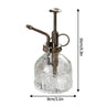 Vintage Glass Watering Can Retro Air Pressure Spray Bottle Garden Plant Watering Bottle Household Sprinklers Disinfection Tool