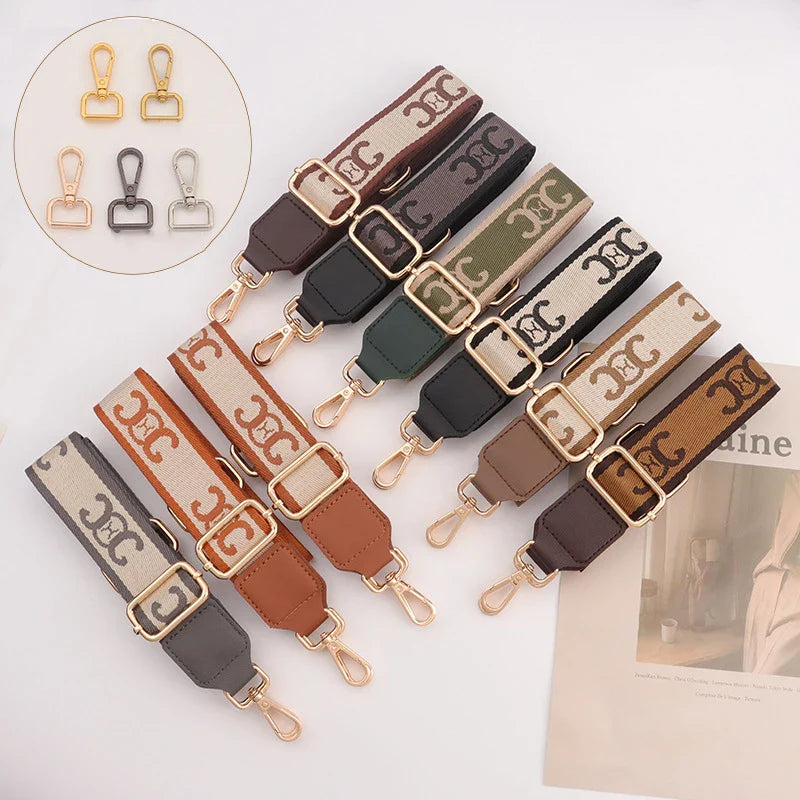 Adjustable Bag Strap Woman Purse Straps for Crossbody Messenger Shoulder Bag Accessories Nylon Embroidered Belts Straps Sangle