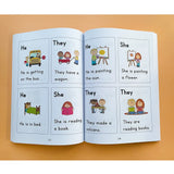 240P kids Alphabet Sentence books In English Practice Workbook Reading phonics Books for baby children learning English toys