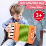 Accordion Toy 10 Keys 8 Bass Accordions for Kids Musical Instrument  Educational Toys Gifts for Toddlers Beginners Boys Girls