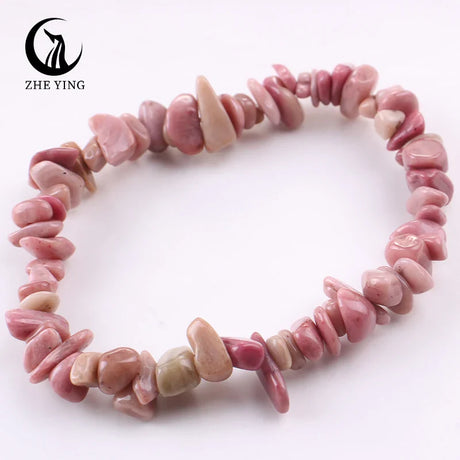 Stretch Natural 5-8mm Chips Bead Bracelet Healing Crystal Energy Fashion Jewelry for Women Men Girl Birthday Gift