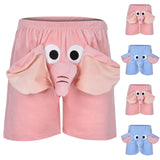 Men Shorts A Fun Elephant Boxer Novelty Shorts Humorous Underwear Prank Gifts For Men Animal Themed Boxers Shorts Summer