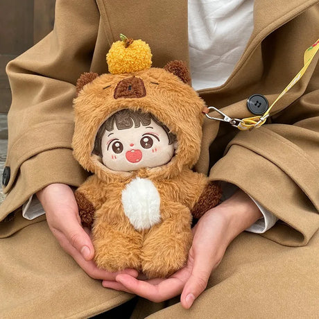 Doll Clothes for 20cm Idol Doll Outfit Accessories Green Dinosaur One-Piece Suit for Super Star Dolls Toys Collection Gift
