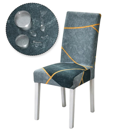 Printed Chair Cover Elastic Seat Chair Covers Removable And Washable Stretch Banquet Hotel Dining Room Arm Office Chair Cover