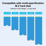 USB 3.1 M.2 SATA Dual-Bay SSD Enclosure Dock Station Clone SATA Drive State Offline Solid Reader M.2 Double Tray 2023