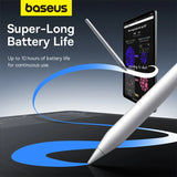 Baseus Wireless Charging Stylus Gen3 with Remote Page-Flipping Palm Rejection Touch Pens with Tilt Sensitivity for iPad Pro