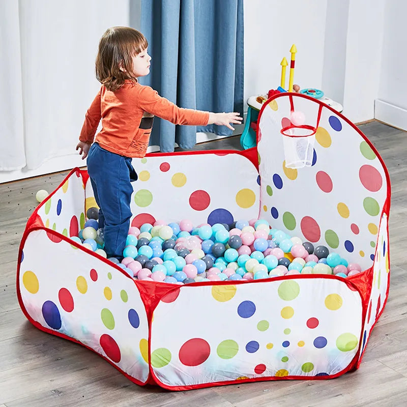 120cm Baby Play Tent Ball Pool Toys Portable Folding Play House Indoor Outdoor Toys for Kids Infant Toddler Birthday Xmas Gift