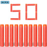 7.2cm 50/100pcs For Nerf Soft Bullets Darts Round Head Refill Sponge Darts Kids Toy Gun Bullets For NERF N-Strike Blasters