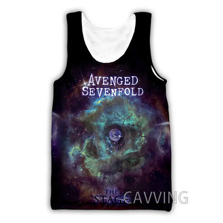 New Fashion Women/Men's 3D Print  Avenged Sevenfold  Rock Tank Tops Harajuku  Vest  Summer Undershirt Shirts Streetwear   V01