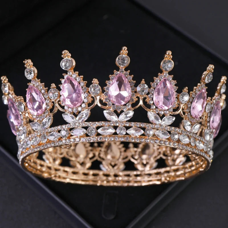 Luxury Crystal Crown Tiara For Women Bride Rhinestone Prom Diadem Tiaras And Crowns Bridal Wedding Hair Accessories Jewelry Crow