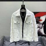 PFHQ 2023 Trendy Designer Korean Broken Hole Spring Denim Jacket Fashion Elegant Original Men's Fried Street High Quality Coat