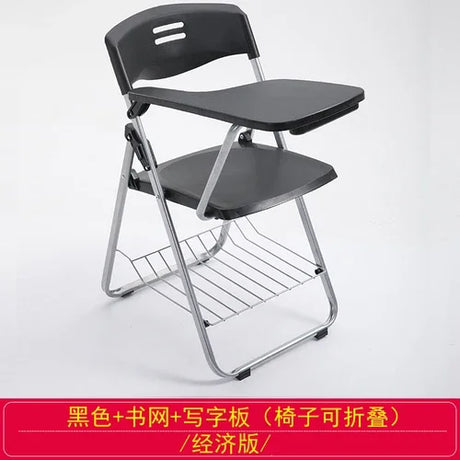 Training chair with table board Conference training room table chair integrated stool Foldable chair Office writing board