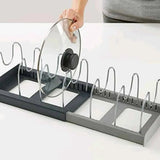 Kitchen Accessories Pot Rack Pot Pan Kitchen Organizer For Storage Cabinet Kitchen Holder Pans Pots Lid Organizer Rack