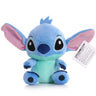 20cm Disney Anime Stitch Plush Stuffed Kawaii Toys TV Same Paragraph Role Pendant Doll Kids Birthday Gifts Couple Models