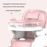 Folding Baby Highchair Kids Chair Dinning High Chair for Children Feeding Baby Table and Chair for Babies Toddler Booster Seat