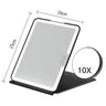 Led  Make Up Mirror With Light  Tool Portable Foldable Travel Desk Vanity Table Bath Bedroom Makeup Tools Lighted Makeup Mirrors