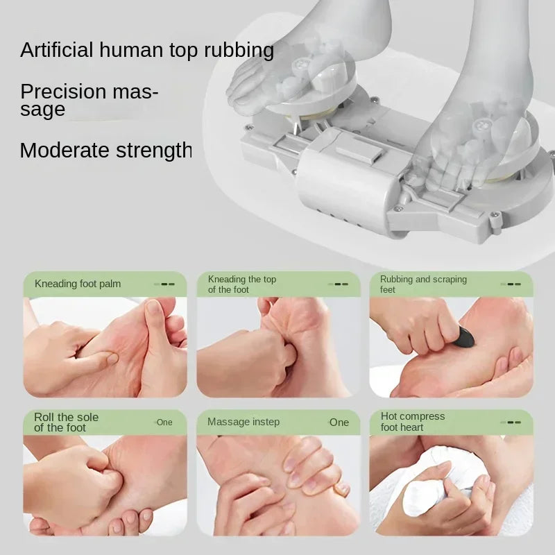 Simple Control Mini Foot Massage Machine Heat Hot Compress Leg Beauty Instrument Multi-function Soleplate Rolling Feet Massagers