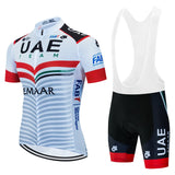 UAE Cycling Mtb Tricuta Man Uniform Men's Clothing Pants Jersey Costume Bike Clothes Shorts 2024 Laser Cut Mens Complete Bib Gel