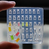 1PCS Silicone Miniature Mini Gummy Candy Mould 1/12 Scale Dollhouse Food for Barbies Doll Kithcen Toy Accessoires