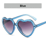 Fashion New Childrens Gradient Sunglasses Heart Shape Frame Glitter Sun Glasses Cartoon Love Heart Cute Sun Glasses Kids Girls