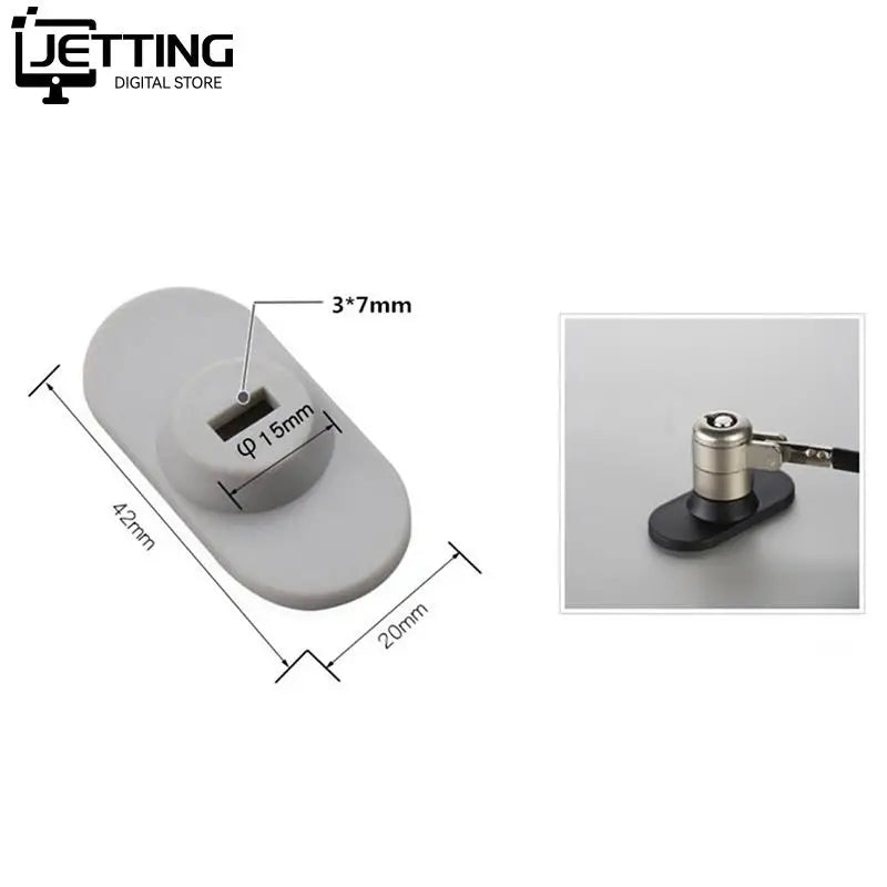 Tablet Laptop Lock With Security Lock Base Laptop Tablet Anti-Theft Lock Hole For Pad Tablets PC Laptop Notebook Safety