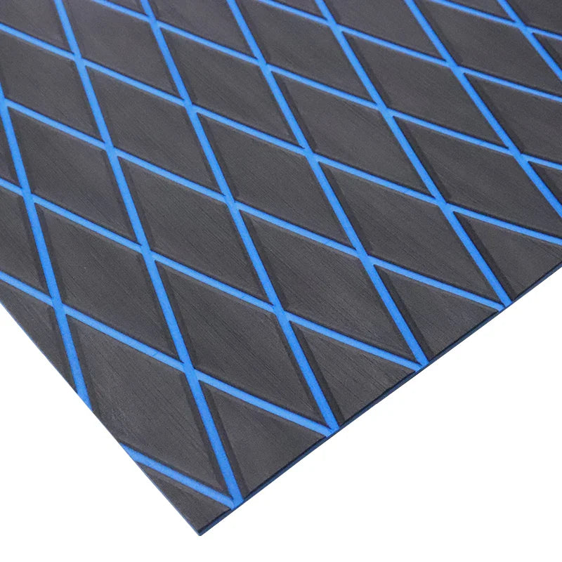 Self-Adhesive 6mm EVA Foam Decking Sheet Pad with Rhombus Pattern Anti-Skid Faux Teak Yacht Marine Boat Flooring Mat Accessories