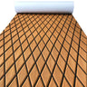 Self-Adhesive 6mm EVA Foam Decking Sheet Pad with Rhombus Pattern Anti-Skid Faux Teak Yacht Marine Boat Flooring Mat Accessories