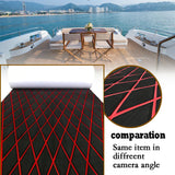 Self-Adhesive 6mm EVA Foam Decking Sheet Pad with Rhombus Pattern Anti-Skid Faux Teak Yacht Marine Boat Flooring Mat Accessories