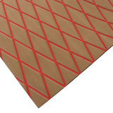 Self-Adhesive 6mm EVA Foam Decking Sheet Pad with Rhombus Pattern Anti-Skid Faux Teak Yacht Marine Boat Flooring Mat Accessories