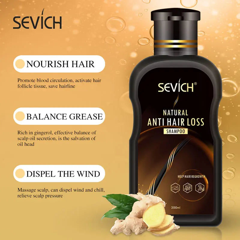 Sevich 200ml Anti Hair Loss Product Hair Loss Shampoo Natural With No Side Effects Grow Hair Faster Regrowth Hair Treatment