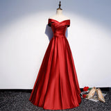 Sexy Boat Neck Satin Wedding Bridesmaid Maxi Dress Elegant Long Prom Evening Guest Cocktail Party Summer Dresses for Women 2022