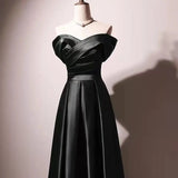 Sexy Boat Neck Satin Wedding Bridesmaid Maxi Dress Elegant Long Prom Evening Guest Cocktail Party Summer Dresses for Women 2022