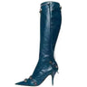 Sexy Knee High Boots 2023 Winter Boots Brand Design Super High Thin Heels With Rivet Retro Fashion Cool Women Shoes Big Size 46