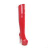 Sexy Thigh High Boots For Women Platform Fetish Stripper Dance Winter Shoes Lady High Heels Over the Knee Boot Red White Black