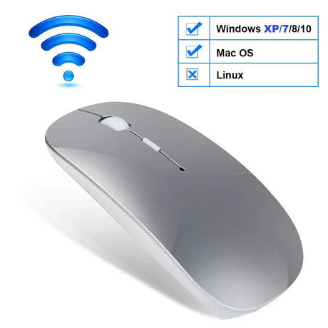 Wireless Mouse Computer Bluetooth Mouse Silent PC Mause Rechargeable Ergonomic Mouse 2.4Ghz USB Optical Mice For Laptop PC