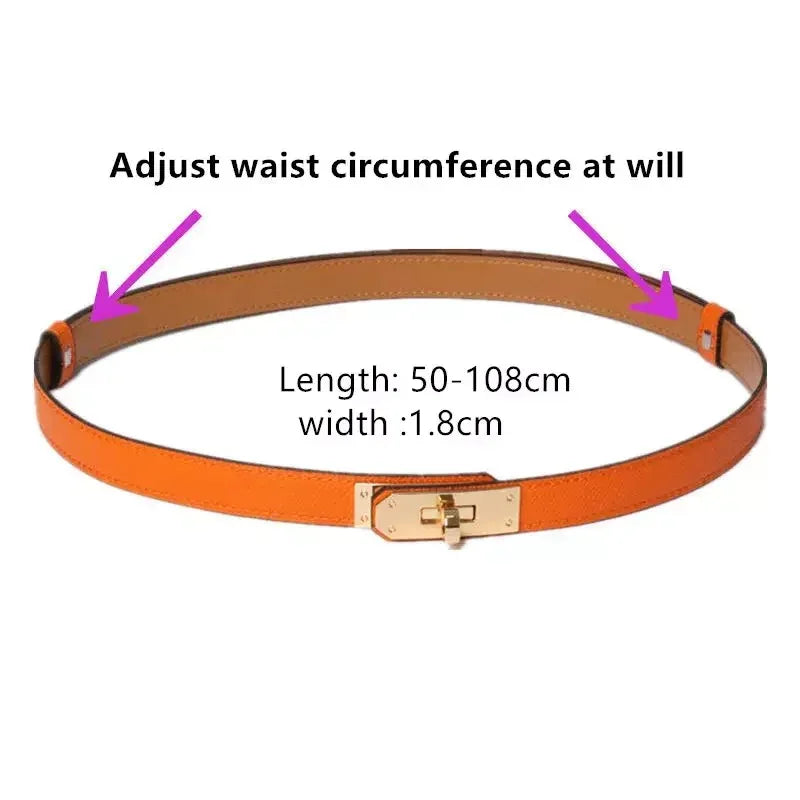 High Quality Ladies Girls Leather 1.8cm Designered Women Belts Buckle Dress Jeans Trench Waistband Belt for women party belt