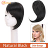 MEIFAN Synthetic False Bangs Clip-In Bangs Extension Natural Neat Fake Fringe Topper Hairpiece Invisible Clourse Hairpieces