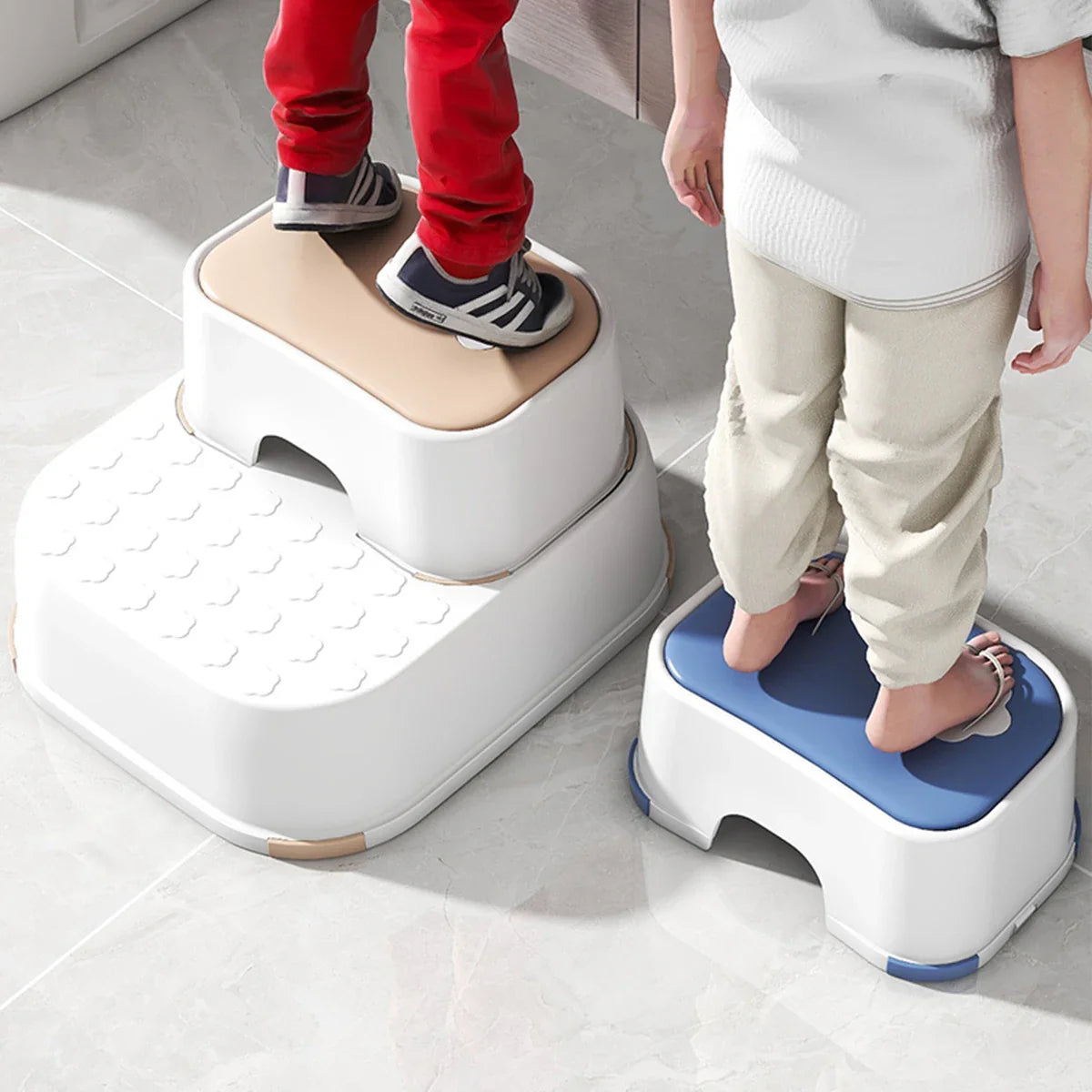 Kid Step Stool With Non-Slip Pads Living Room Furniture Kid Non-Slip Ottoman Potty Training Stool Children Safety Training Stool