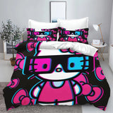 Hello Kitty With Pillowcase Bedding Set Duvet Cover Comforter Sets Universal, Suitable For Children And Adults  Home