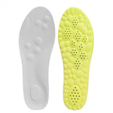 4D Orthopedic Sport Insoles Soft Breathable High-elasticity Shock Absorption Running Shoe Pad for Men Women Latex Massage Insole