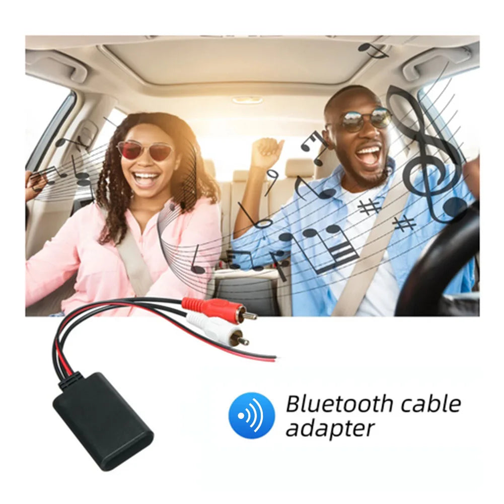 Universal Bluetooth-compatible Audio Cable Module AUX Adapter Car Electronics Accessories for Vehicles with 2RCA Interface