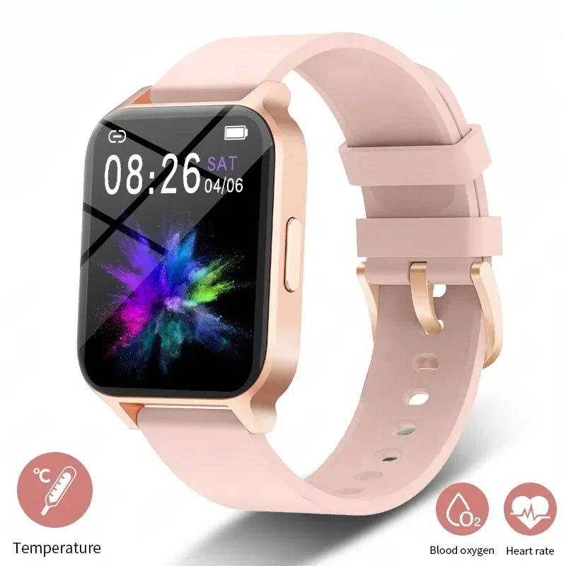 2024 New Smart Watch Ladies Sport Fitness Bracelet Bluetooth Call Waterproof Heart Rate Blood Pressure Tracker Smartwatch Woman